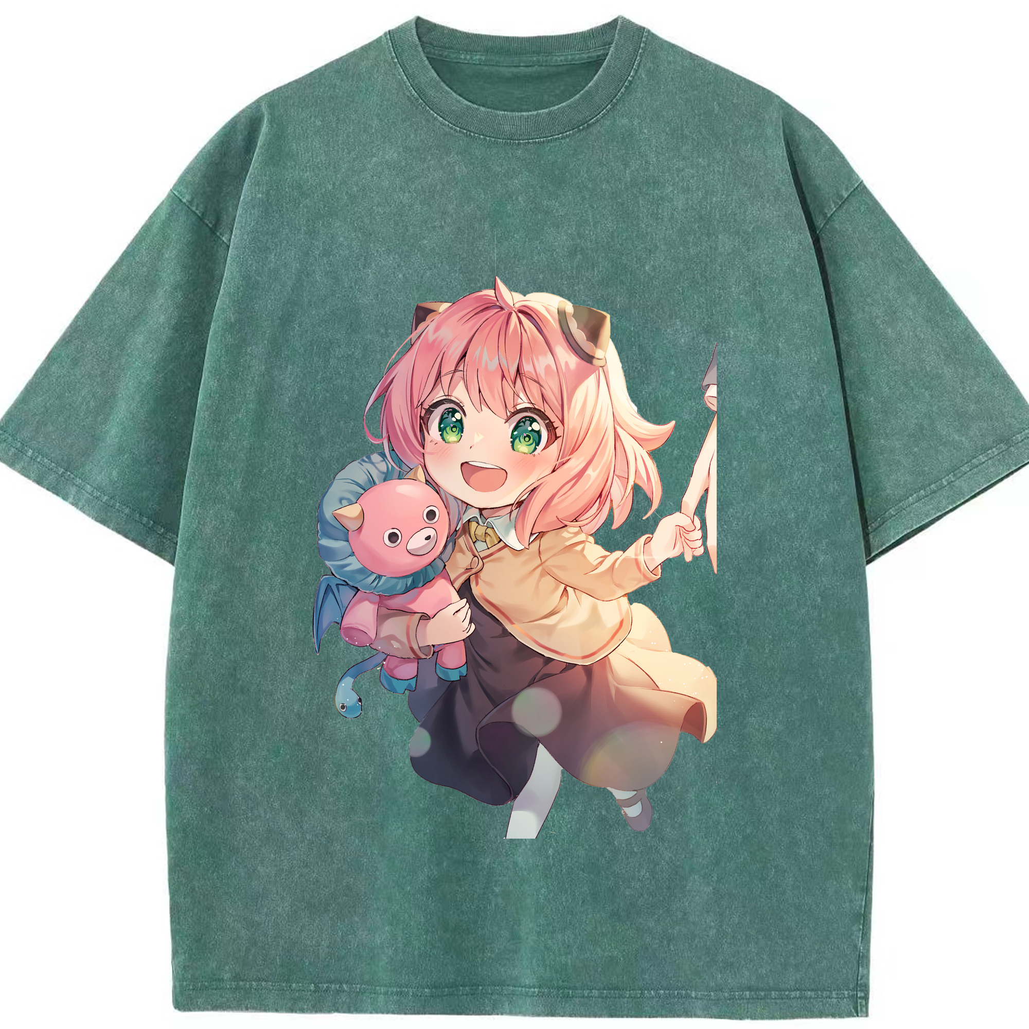 （画像用） SPY×FAMILY间谍家家酒 綿100% ヴィンテージ風 半袖Tシャツ（フロントプリント）